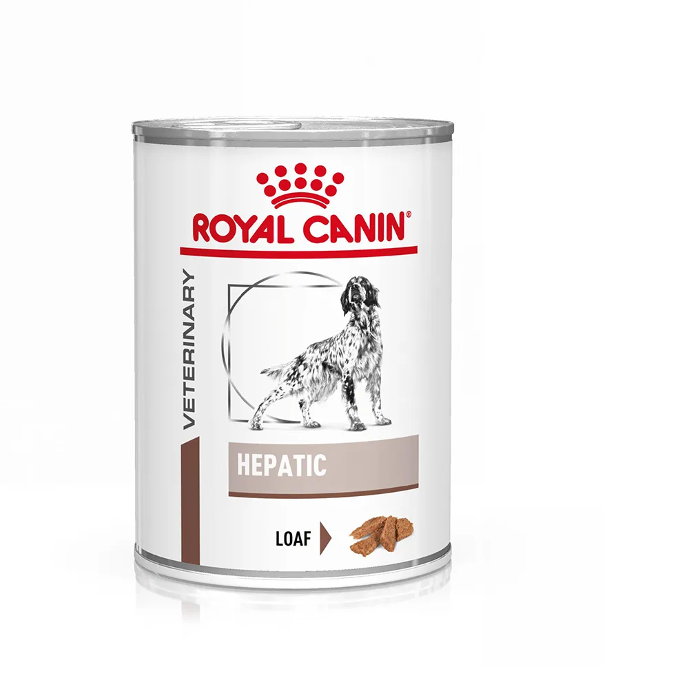 24x420g Royal Canin Veterinary Canine Hepatic Mousse hondenvoer de Royal Canin – photo produit