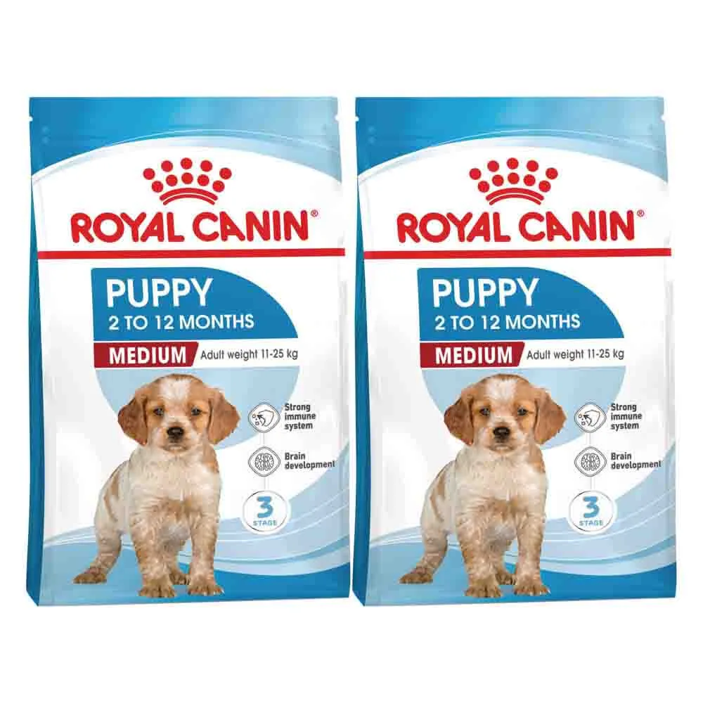 2x Royal Canin Puppy Hondenvoer Medium 4 kg by Royal Canin – product photo