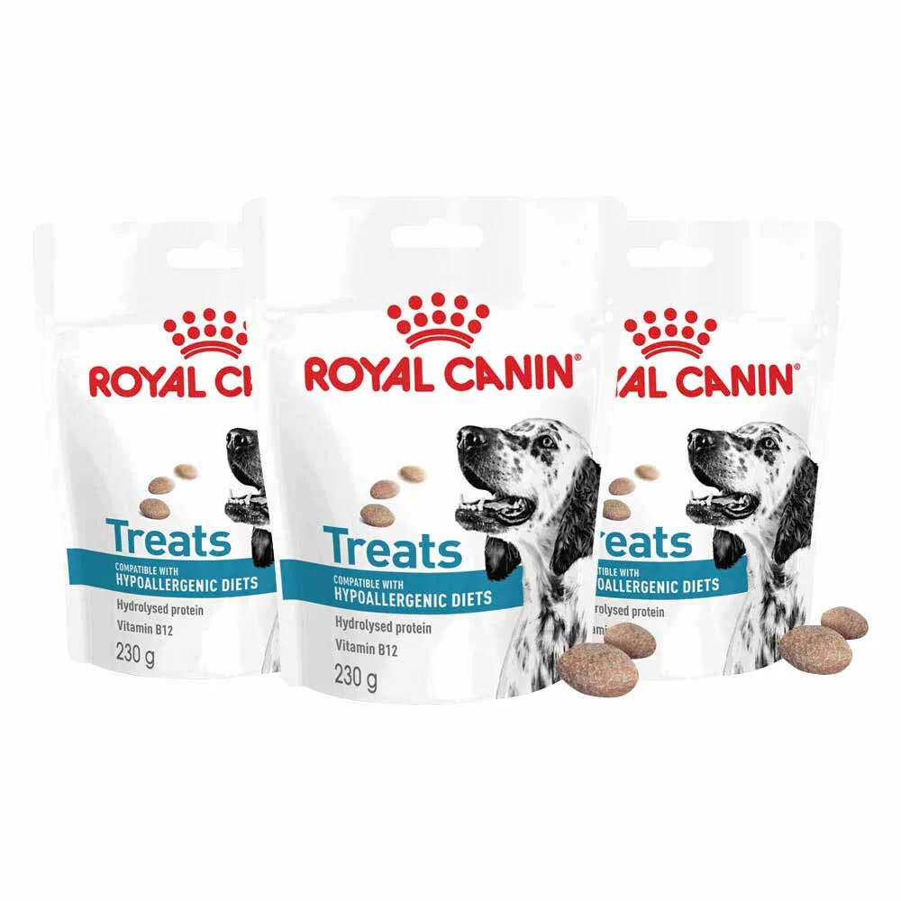 3x Royal Canin Hondensnack Hypoallergenic Treats 230 gr de Royal Canin – photo produit