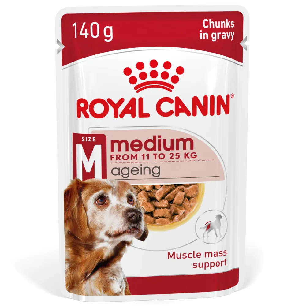 40x Royal Canin Medium Ageing 10+ Hondenvoer Nat 140 gr de Royal Canin – photo produit