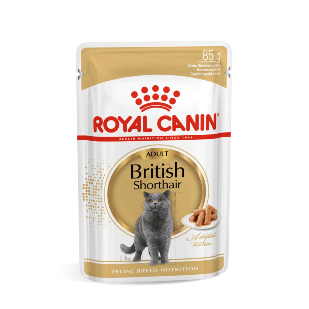 48x Royal Canin British Shorthair Loaf Kattenvoer Nat 85 gr fra Royal Canin – produktbillede