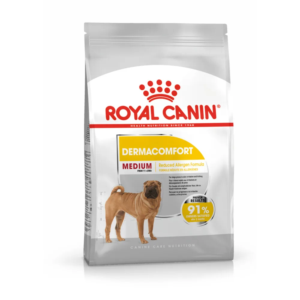 4x Royal Canin Hondenvoer Droog Dermacomfort Medium 3 kg by Royal Canin – product photo