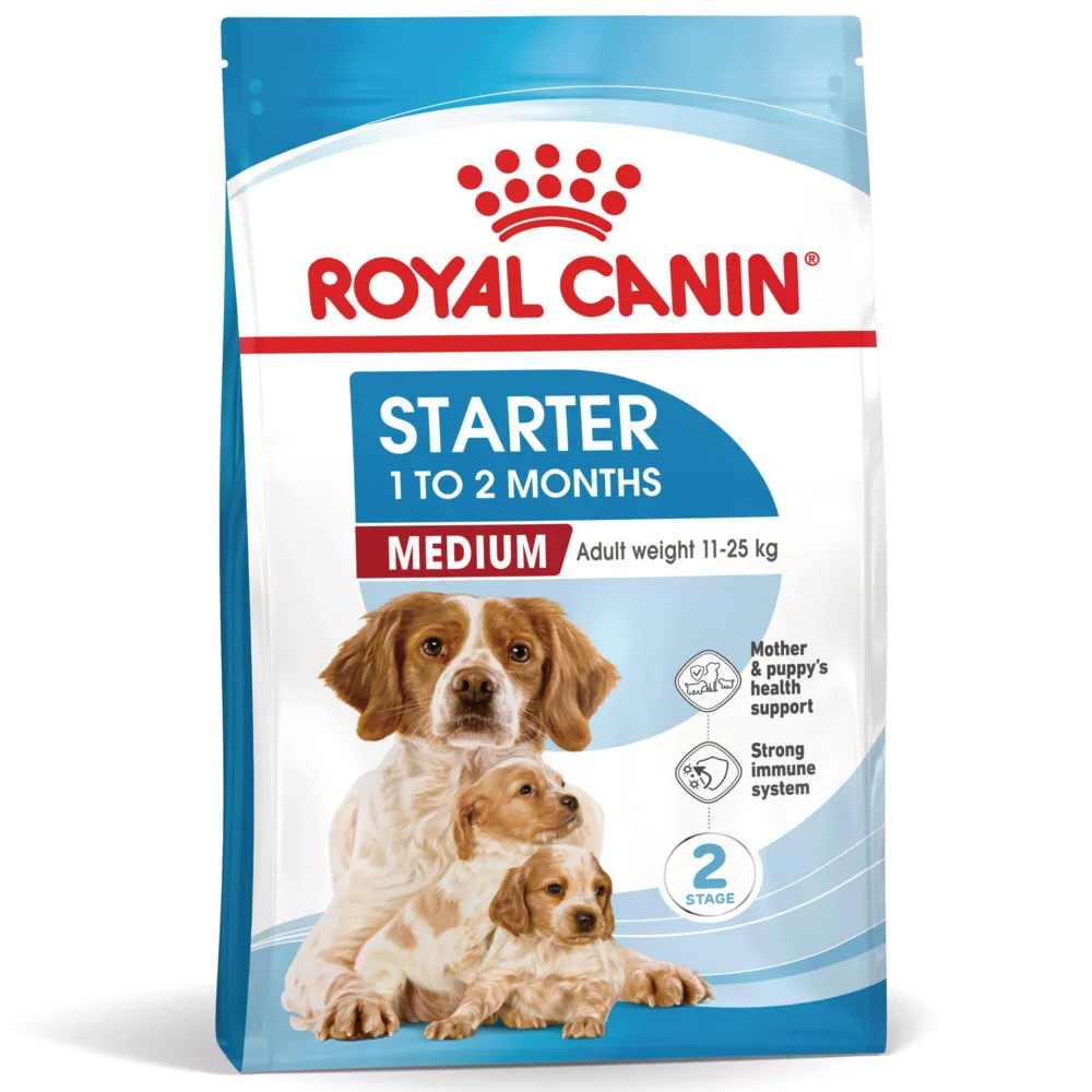 4x Royal Canin Hondenvoer Droog Mother & Baby Medium Starter 4 kg by Royal Canin – product photo