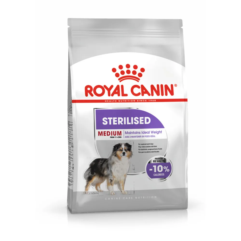 4x Royal Canin Hondenvoer Droog Sterilised Medium 3 kg by Royal Canin – product photo