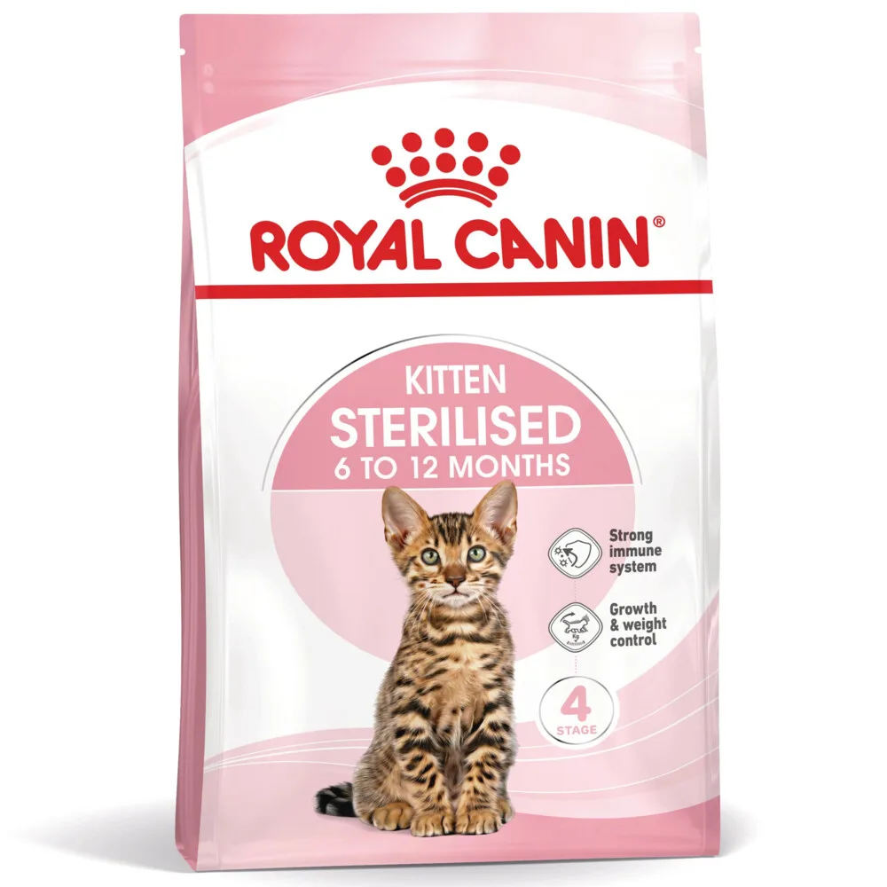 6x Royal Canin Kattenvoer Sterilised Kitten 2 kg van Royal Canin – productfoto