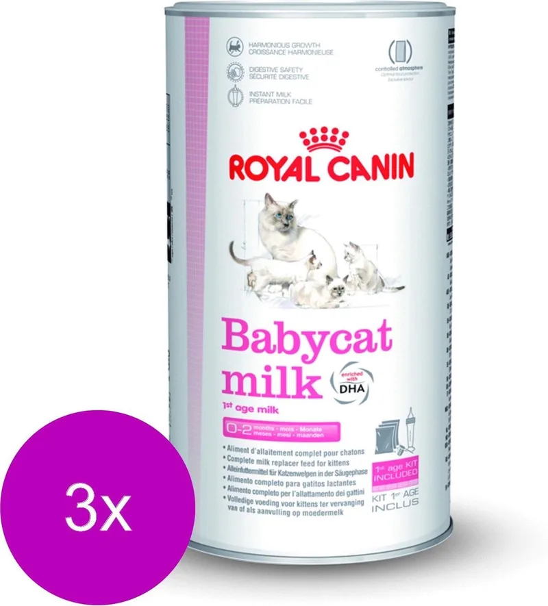 Babycat Milk - Kitten-Kattenvoer - 3 x 300 g de Royal Canin – photo produit