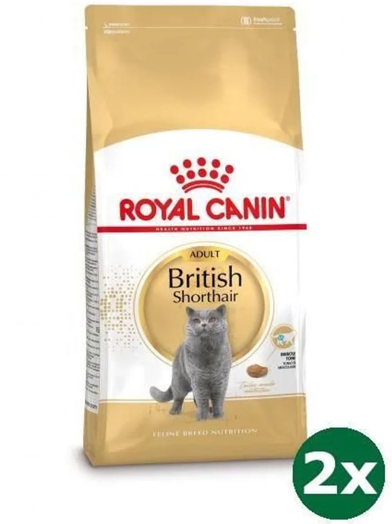 British Shorthair Adult - Kattenvoer - 2 x 2kg - Brits korthaar by Royal Canin – product photo