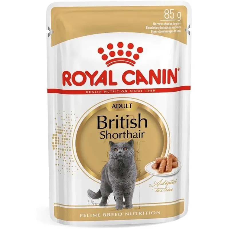 Nourriture Humide Pour Chats British Shorthair Adult 85g de Royal Canin – photo produit