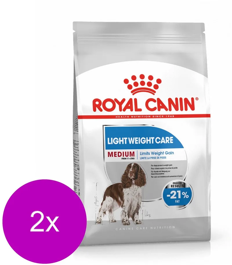 Ccn Light Weight Care Medium - Hondenvoer - 2 x 9 kg by Royal Canin – product photo