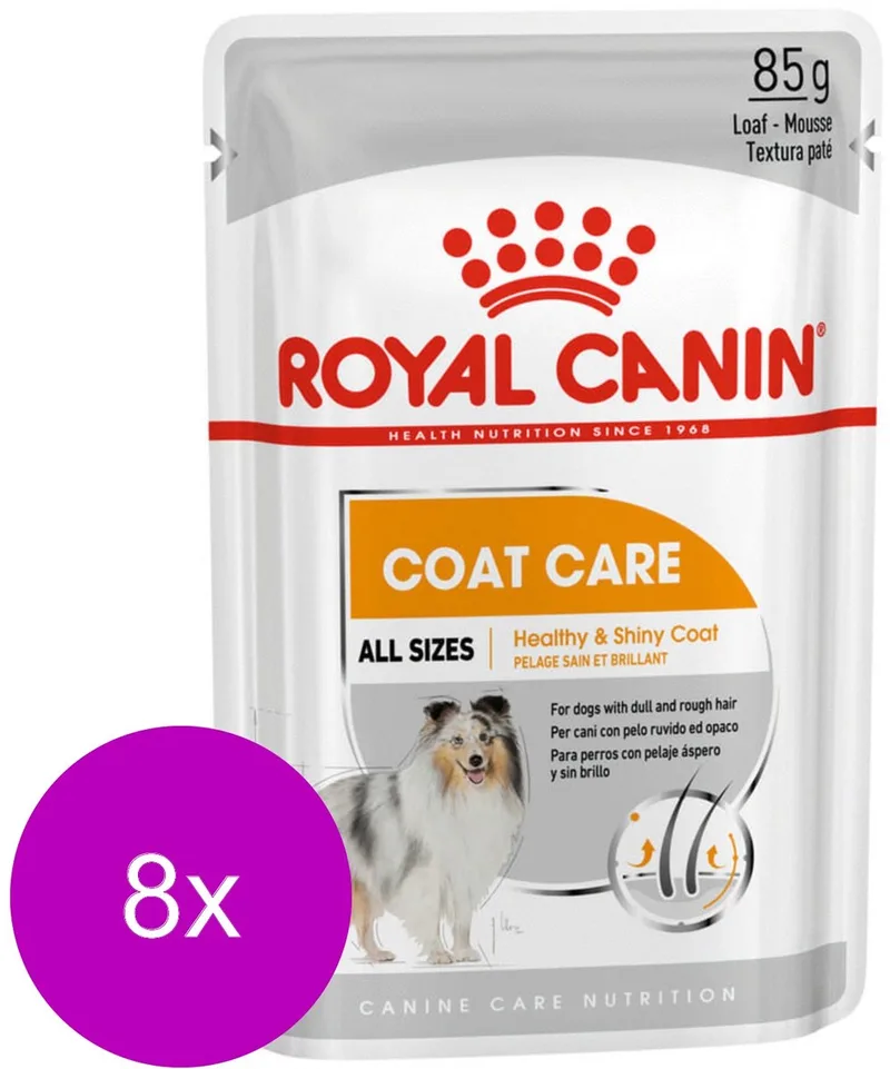 Coat Care Hondenvoer Nat - 96 x 85 gr by Royal Canin – product photo