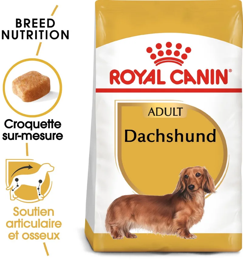 Dachshund Adult - Hondenvoer - 3 x 1,5 kg - Volwassen Teckel de Royal Canin – photo produit