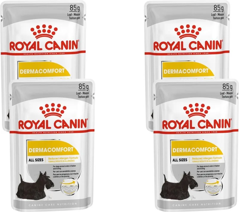 Dermacomfort Hondenvoer Nat - 48 x 85 gr by Royal Canin – product photo