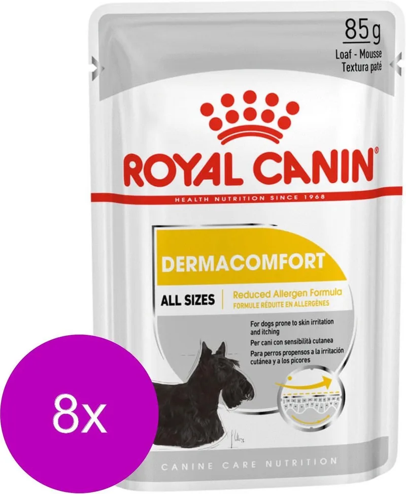 Dermacomfort Hondenvoer Nat - 96 x 85 gr från Royal Canin – produktbild