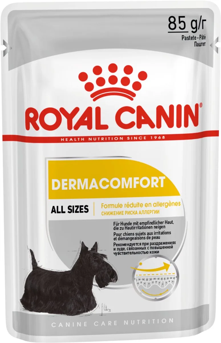 Dermacomfort Natvoer - 12x85 g - Hondenvoer de Royal Canin – photo produit