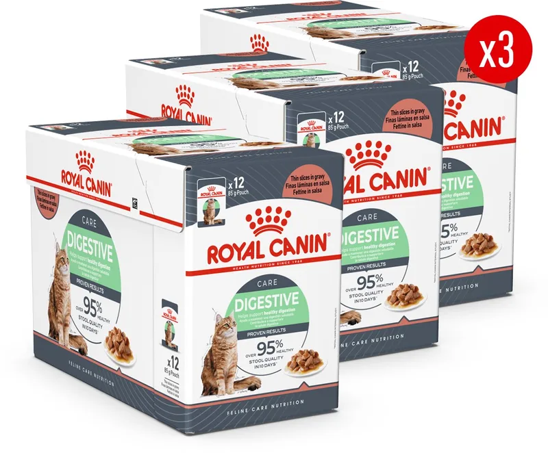 Digestive Care in Gravy - 36 x 85 g - Katten Natvoer - Voordeelverpakking fra Royal Canin – produktbillede
