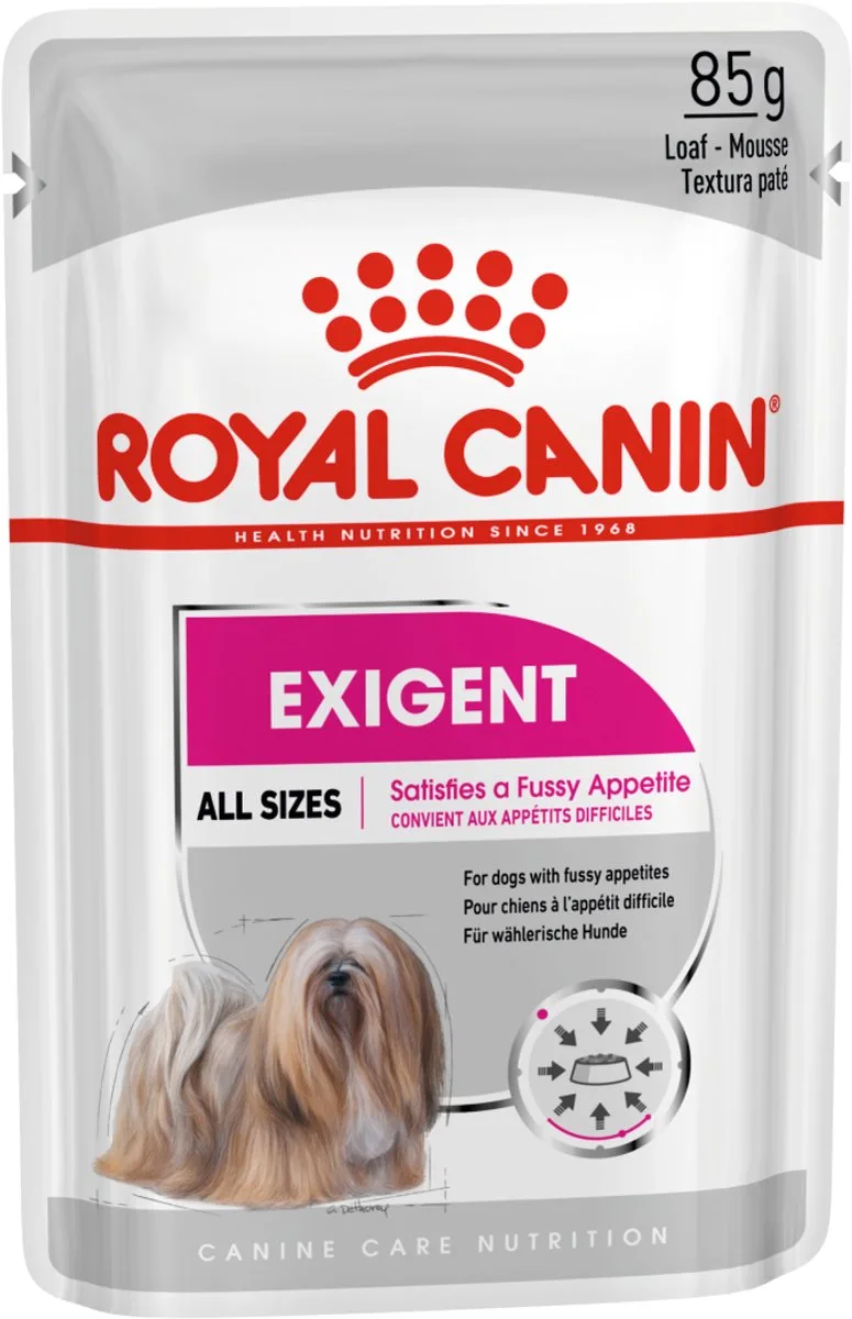 Exigent Natvoer - 12x85 g - Hondenvoer de Royal Canin – photo produit 1 sur 2