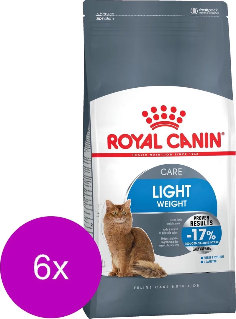 Fcn Light Weight Care - Kattenvoer - 6 x 2 kg fra Royal Canin – produktbillede