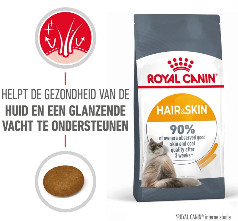 Hair & Skin Care Kattenvoer - 4 x 4 kg de Royal Canin – photo produit