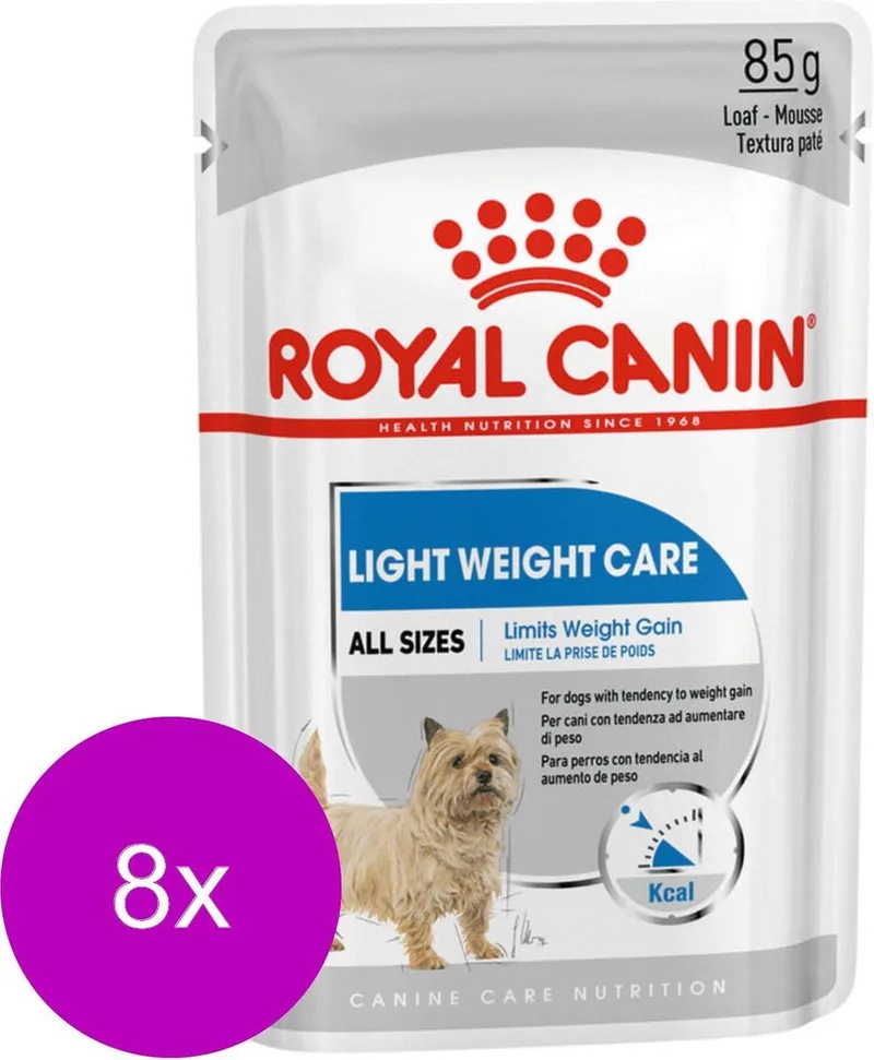 Hondenvoer Nat Light Weight Care - 96 x 85 gr von Royal Canin – Produktfoto