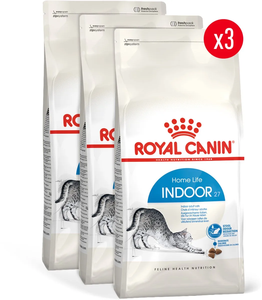 Indoor 27 - 3 x 2 kg de Royal Canin – photo produit