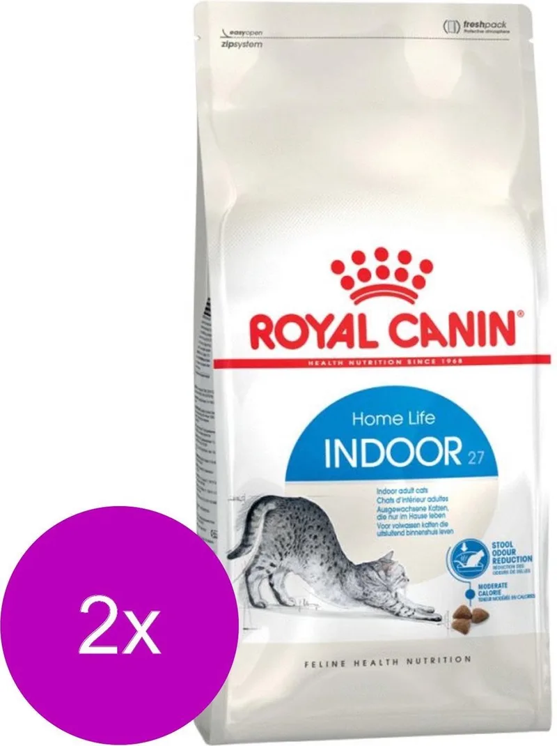 Indoor 27 - Kattenvoer - 2 x 4 kg von Royal Canin – Produktfoto