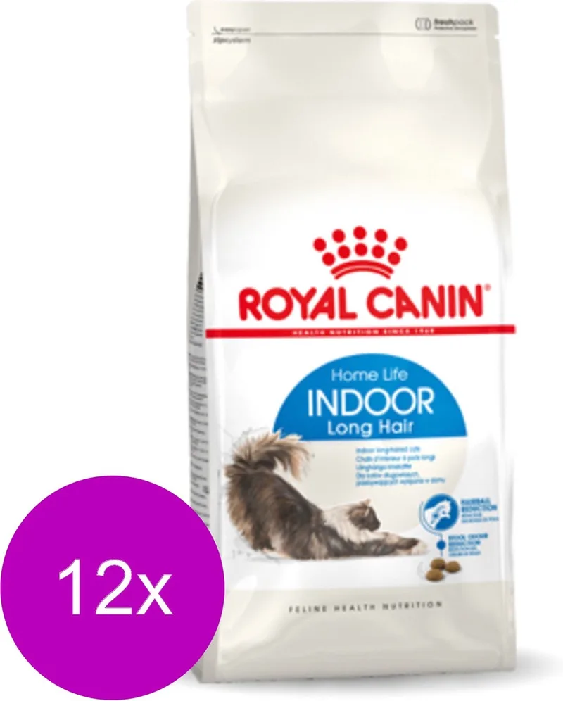 Indoor Long Hair - Kattenvoer - 12 x 400 g von Royal Canin – Produktfoto