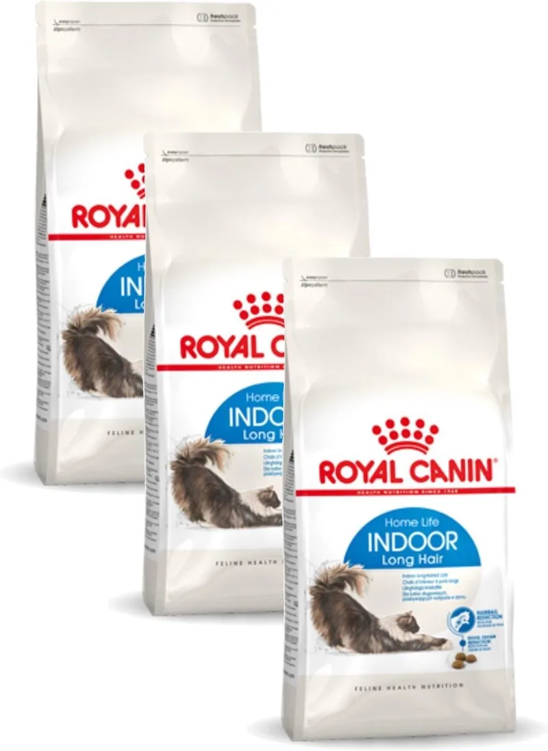 Indoor Long Hair - Kattenvoer - 3 x 2 kg by Royal Canin – product photo