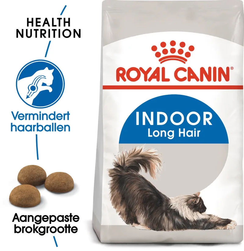 Indoor Long Hair - Kattenvoer - 4kg - Voor langharige katten von Royal Canin – Produktfoto
