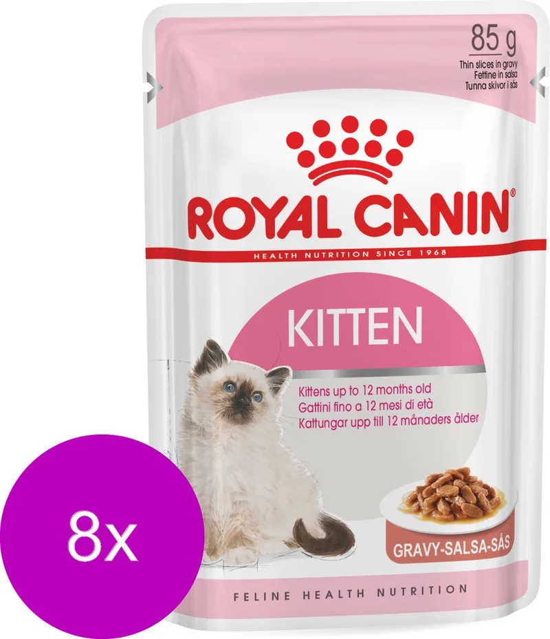 Kitten Gravy Kattenvoer Nat - 96 x 85 gr by Royal Canin – product photo
