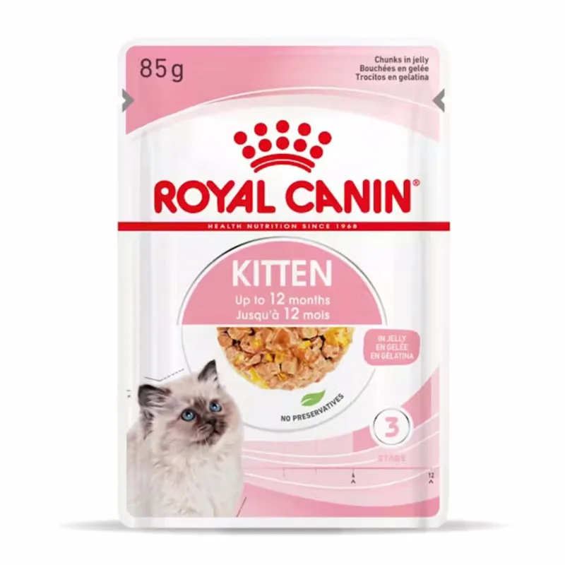 Kitten Jelly Kattenvoer Nat - 48 x 85 gr von Royal Canin – Produktfoto