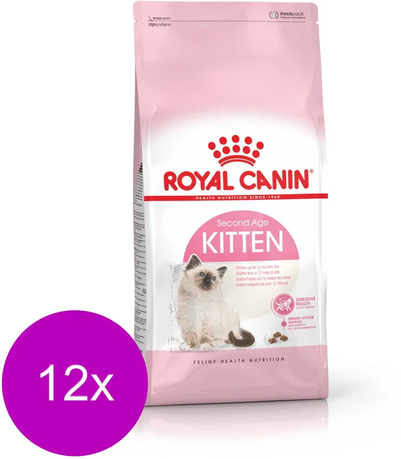 Kitten - Kitten-Kattenvoer - 12 x 400 g de Royal Canin – photo produit