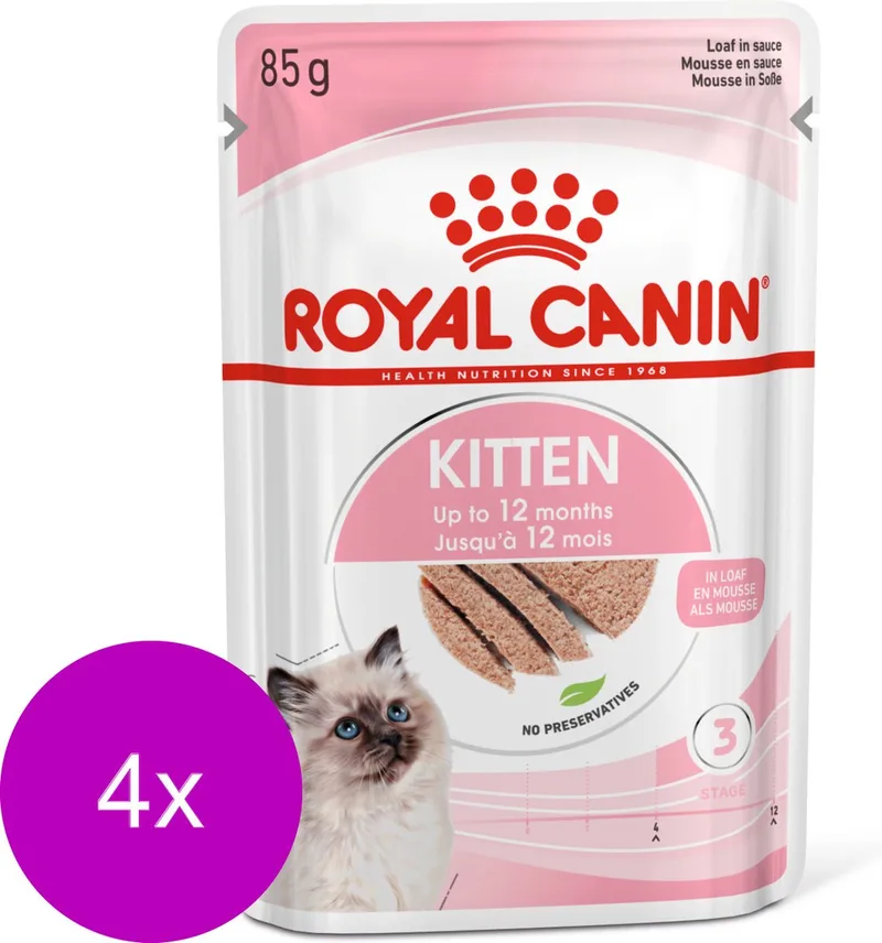 Kitten Loaf Kattenvoer Nat - 48 x 85 gr by Royal Canin – product photo