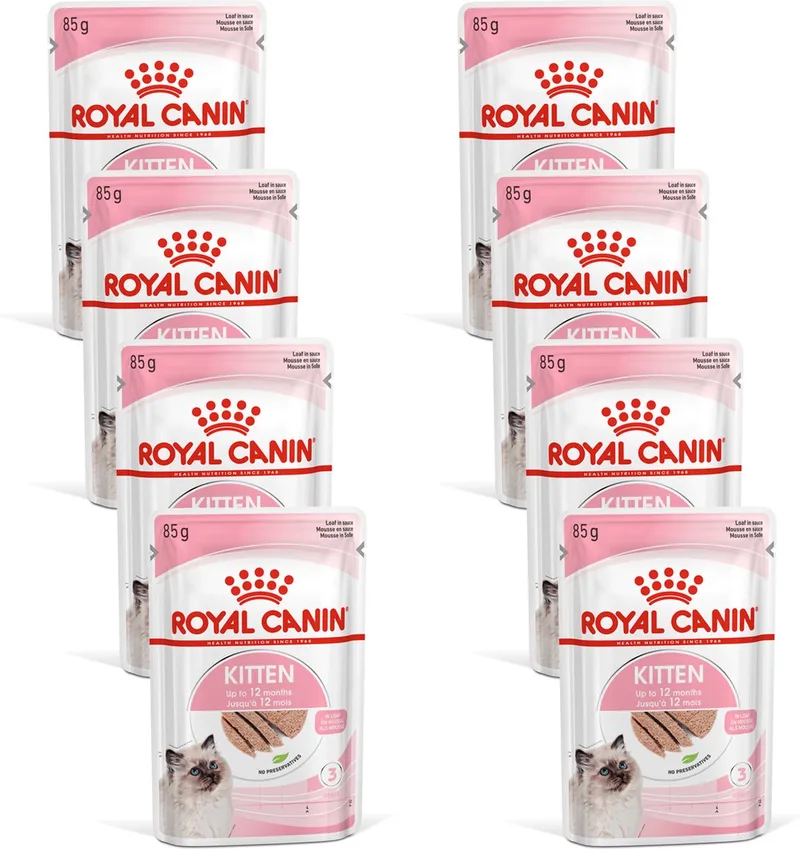 Kitten Loaf - Kitten-Kattenvoer - 8 x 12x85 g de Royal Canin – photo produit