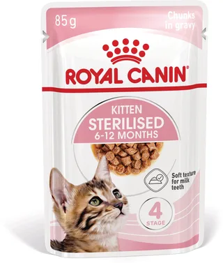 Kitten Sterilised in Saus - Kattenvoer - 12x85g - Natte voeding de Royal Canin – photo produit 1 sur 2