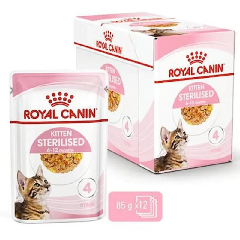 Kitten Sterilised in Saus - Kattenvoer - 12x85g - Natte voeding de Royal Canin – photo produit 2 sur 2
