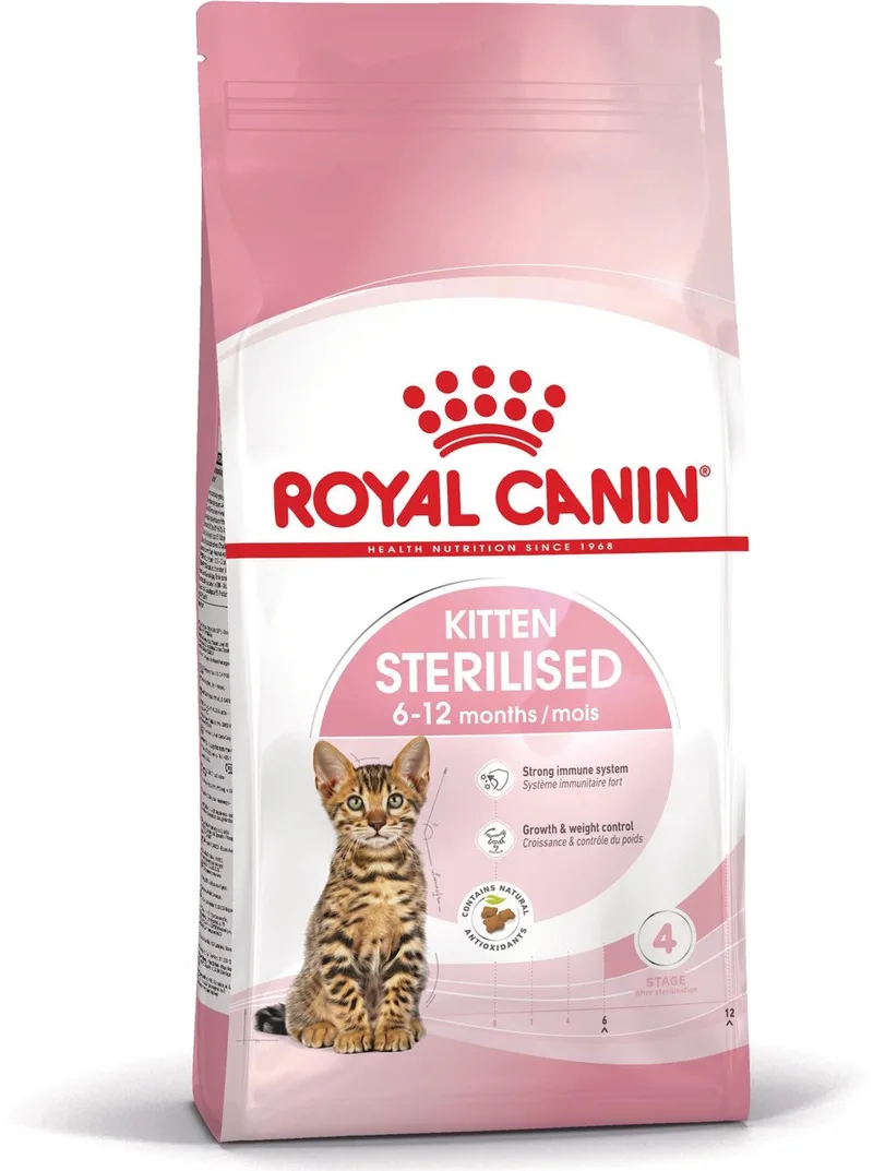 Kitten Sterilised - Kattenvoer - 2 kg - Gesteriliseerde kittens fra Royal Canin – produktbillede