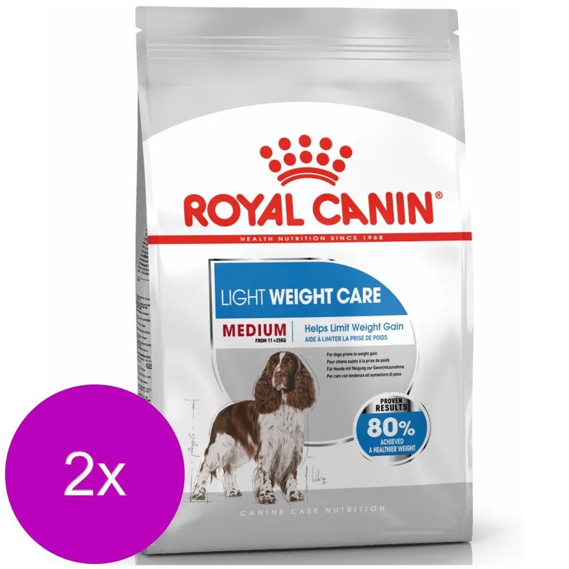 Light Weight Care Medium - Hondenvoer - 2 x 3 kg by Royal Canin – product photo