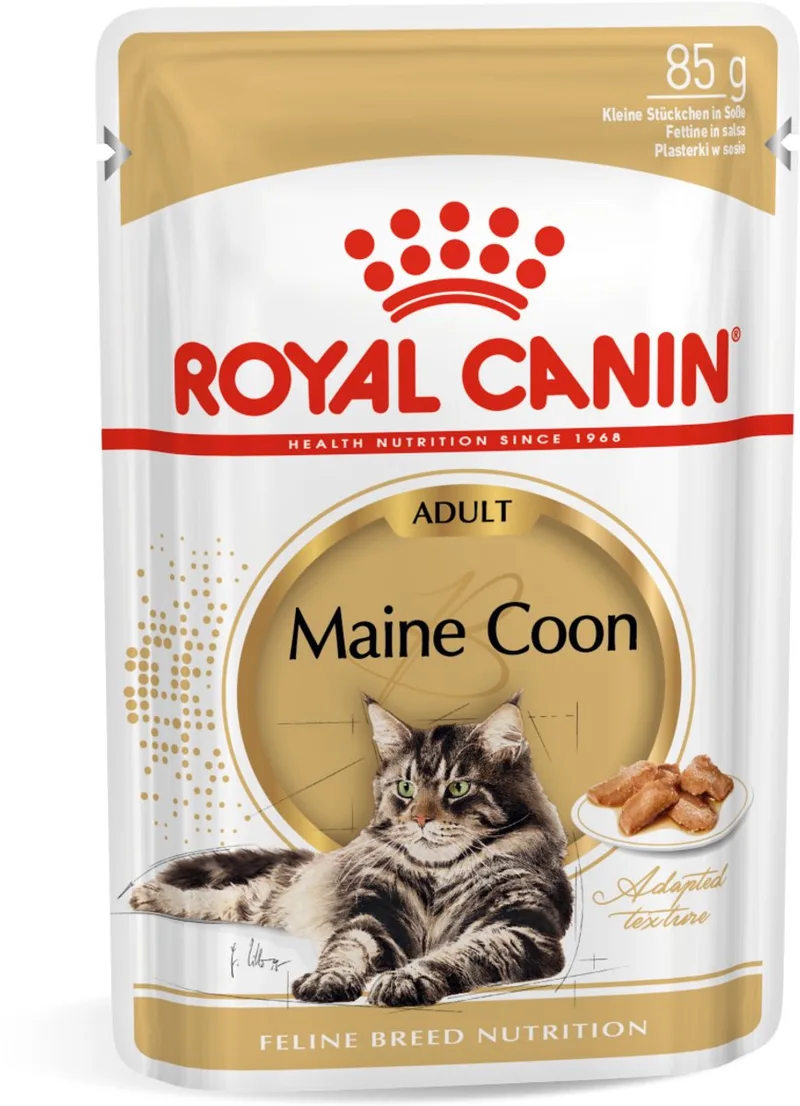 Maine Coon Adult Natvoer - 12x85 g - Kattenvoer de Royal Canin – photo produit