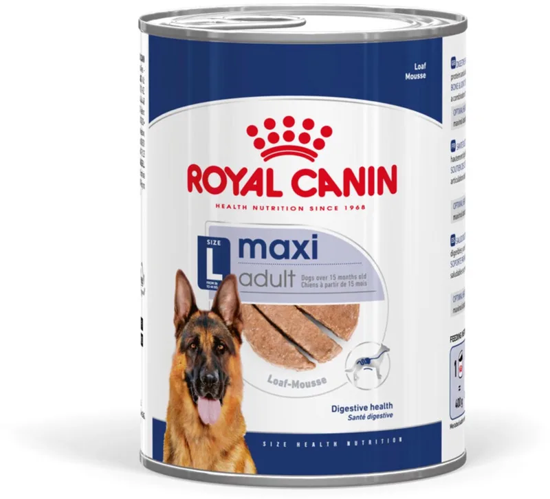 Maxi Adult Hondenvoer Nat - 12 x 410 gr de Royal Canin – photo produit