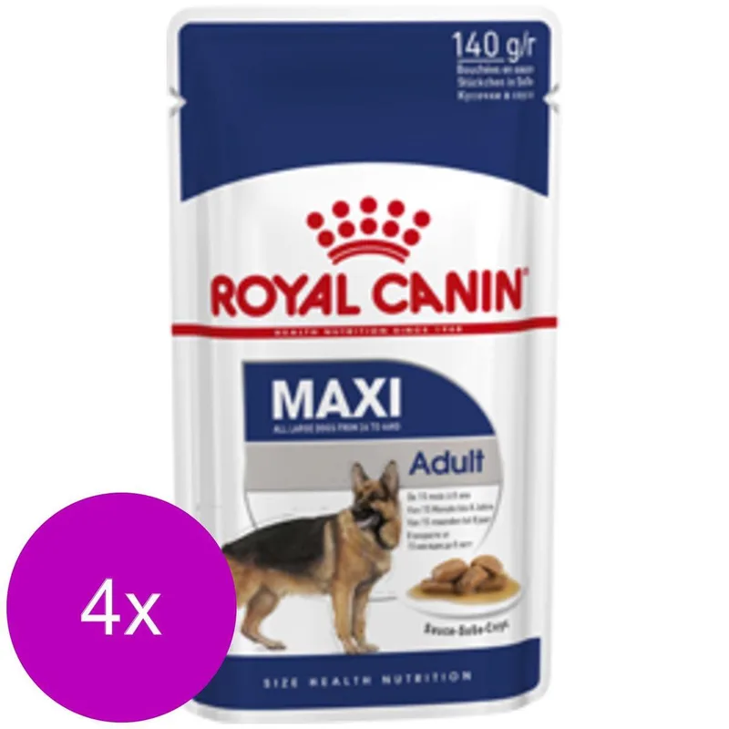 Maxi Adult Hondenvoer Nat - 40 x 140 gr by Royal Canin – product photo