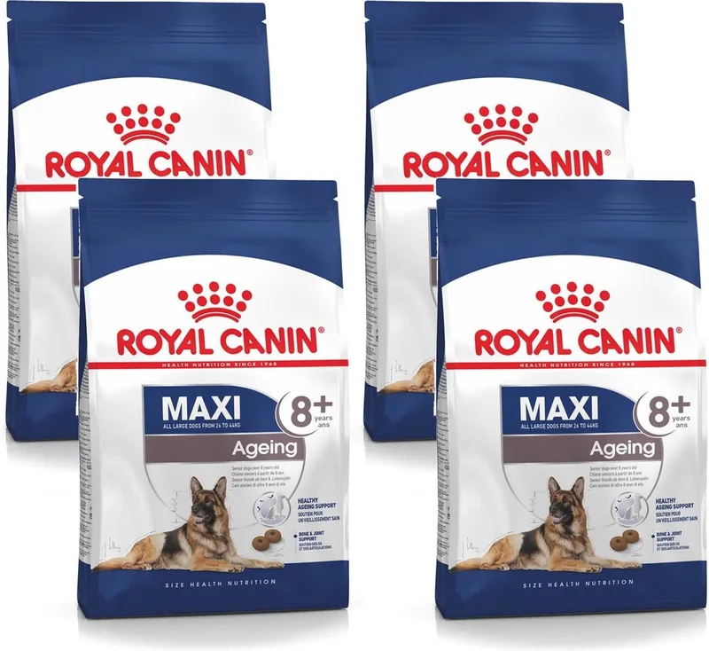 Maxi Ageing 8+ - Hondenvoer - 4 x 3 kg fra Royal Canin – produktbillede
