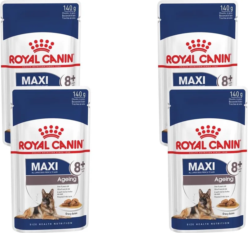 Maxi Ageing 8+ Hondenvoer Nat - 40 x 140 gr von Royal Canin – Produktfoto