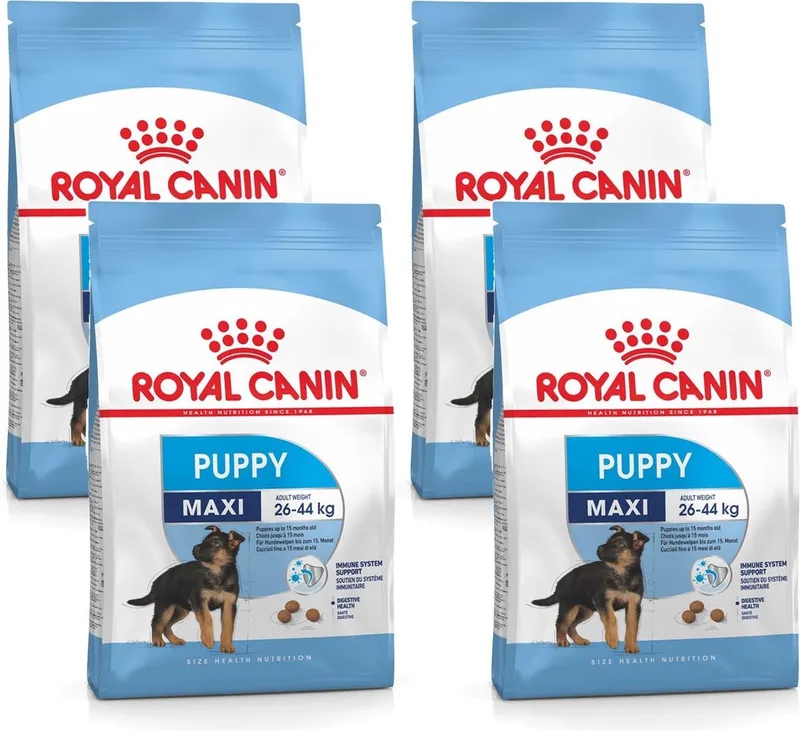 Maxi - Puppy-Hondenvoer - 4 x 4 kg von Royal Canin – Produktfoto
