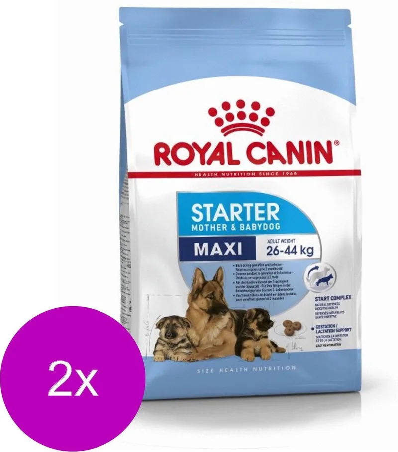 Maxi Starter Mother & Babydog - Puppy-Hondenvoer - 2 x 15 kg by Royal Canin – product photo