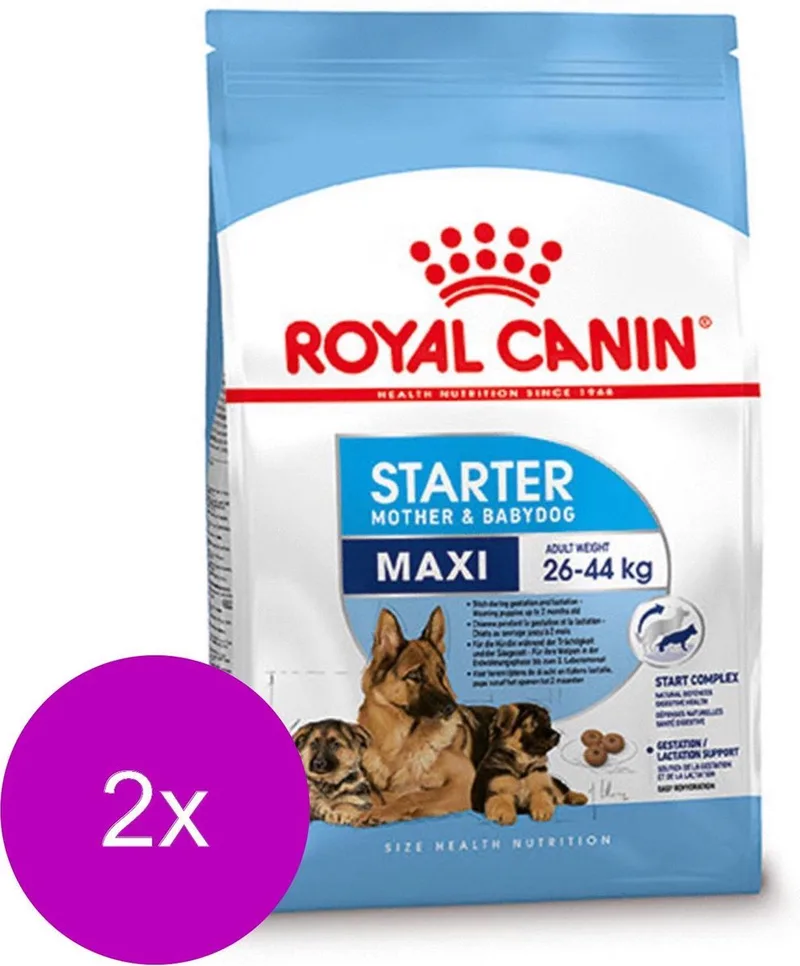 Maxi Starter Mother & Babydog - Puppy-Hondenvoer - 2 x 4 kg von Royal Canin – Produktfoto