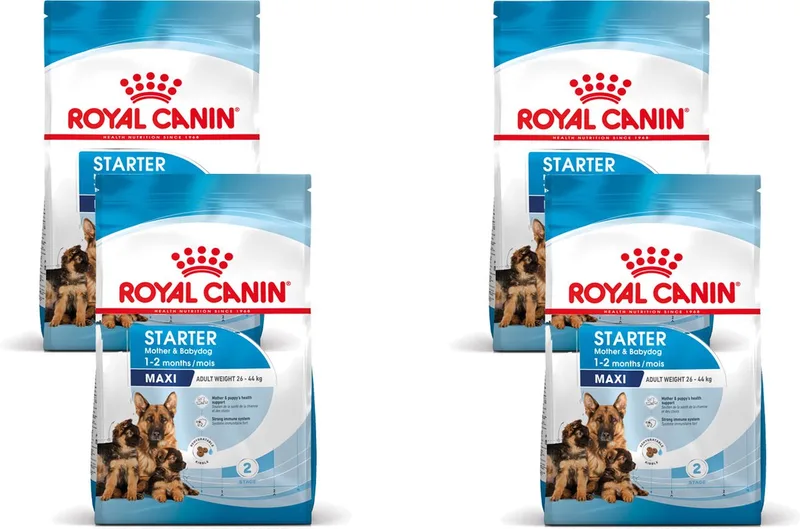 Maxi Starter Mother & Babydog - Puppy-Hondenvoer - 4 x 4 kg by Royal Canin – product photo