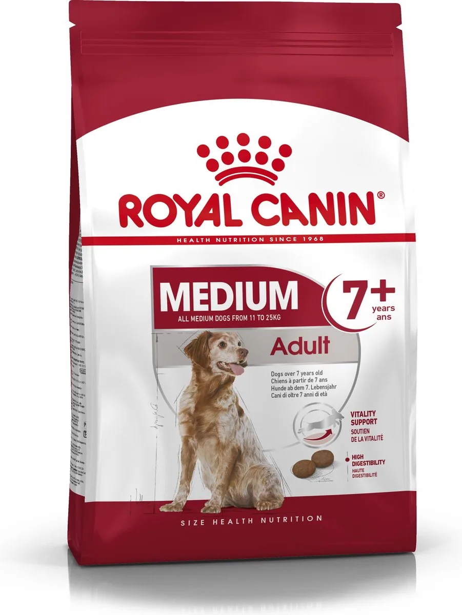 Medium Adult 7+ - 15 KG + 3 KG GRATIS by Royal Canin – product photo