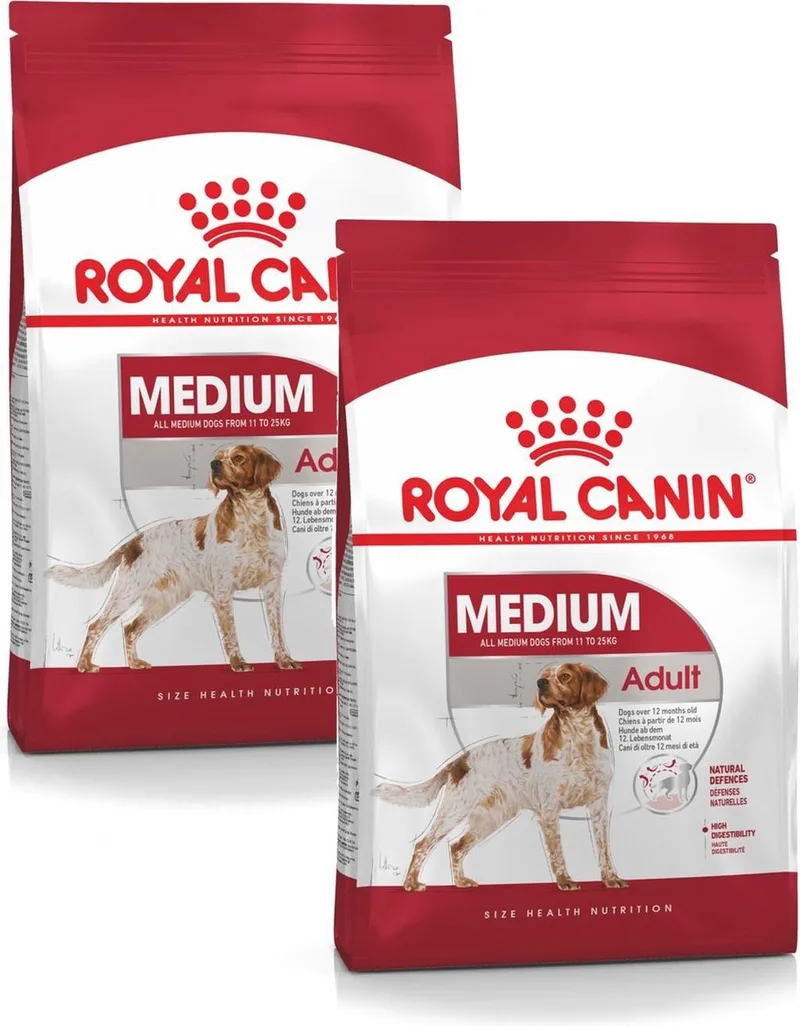 Medium - Adult - Hondenbrokken - 2 x 4 kg de Royal Canin – photo produit