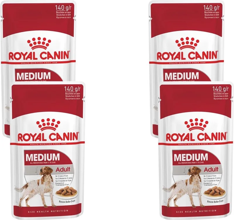 Medium Adult Hondenvoer Nat - 40 x 140 gr de Royal Canin – photo produit