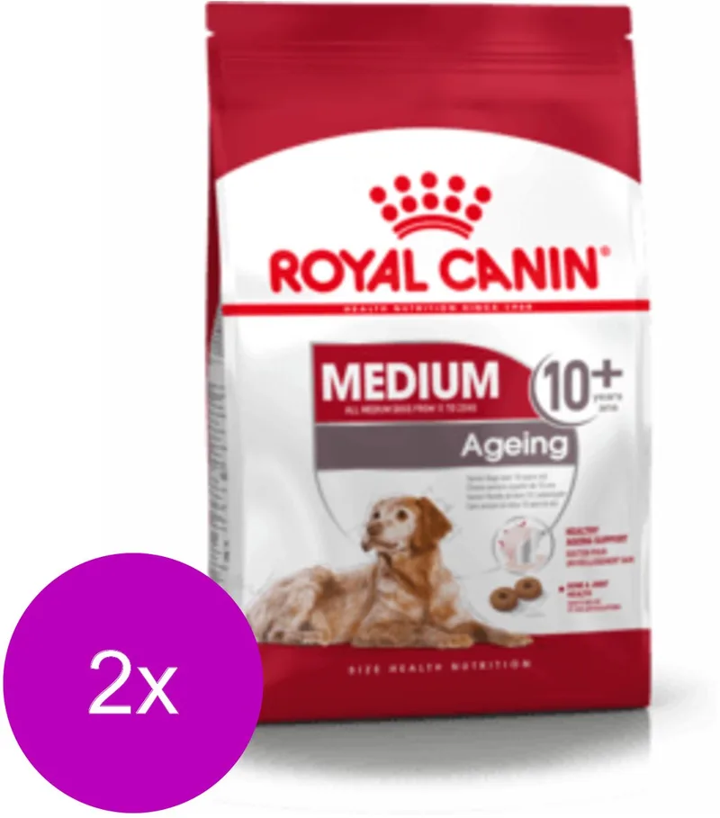 Medium Ageing 10+ - Hondenvoer - 2 x 3 kg de Royal Canin – photo produit